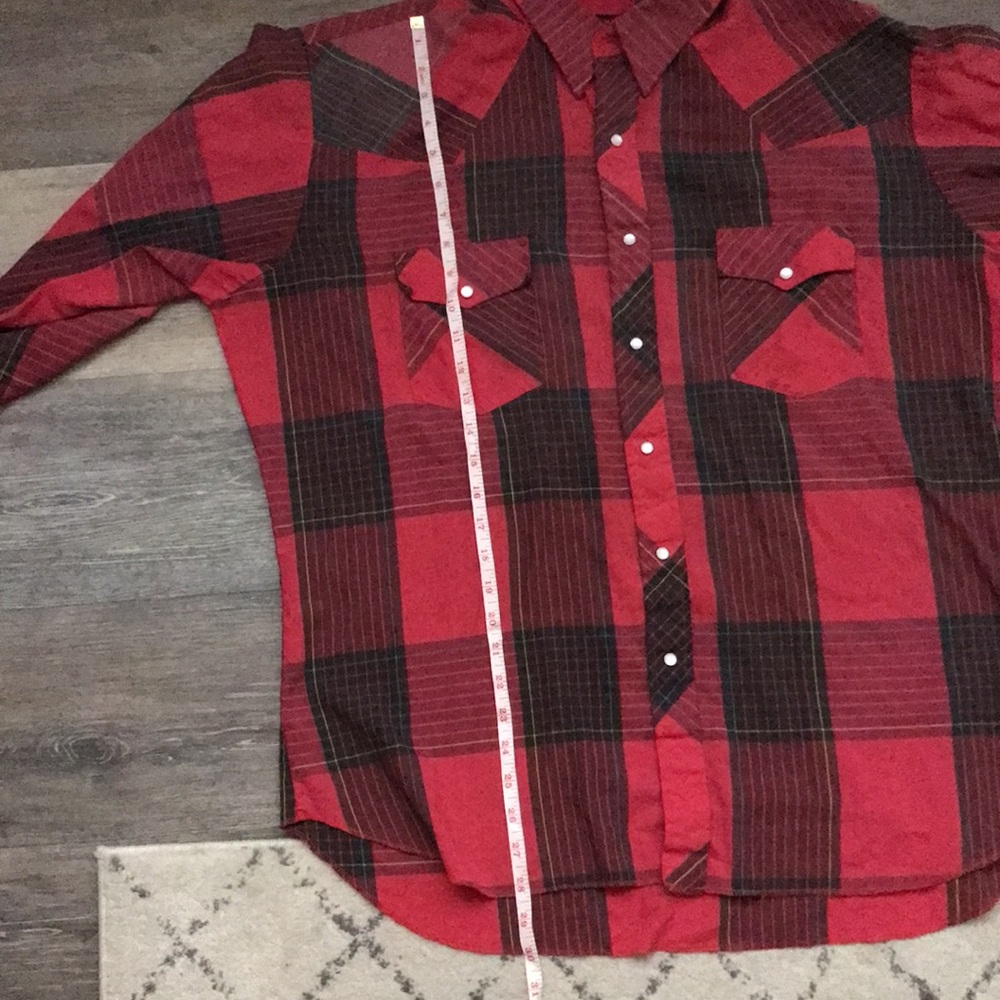 Wrangler men’s plaid cowboy shirt - Picture 10 of 13